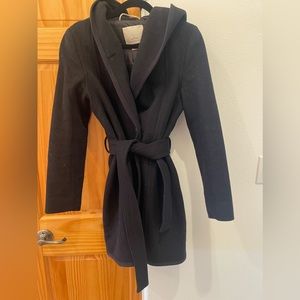 Aritzia virgin wool & cashmere wrap coat